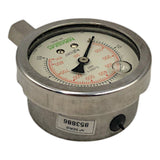 Manômetro Famabras DN 58mm 0 a 60KGF/CM² x 0 a 850Psi 1/2NPT - Cabo Eletro