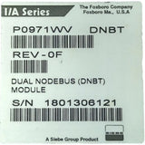 Módulo Nodebus Foxboro P0971WV DNBT I/A Series Duplo DNBT - Cabo Eletro
