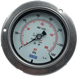 Manômetro Wika 0/1400kPa 0/300psi DN120mm R1/2 NPT - Cabo Eletro