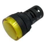 Sinaleiro LED Amarelo 22mm Metaltex L20-DR1-Y 110v 20mA - Cabo Eletro