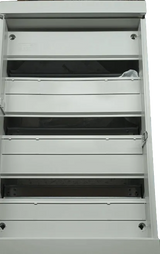 Caixa de Fusível Elétrica GE Fix-O-Rail 150 54 Módulos - Cabo Eletro