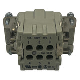 Conector Fêmea HARTING HAN 6E-M-C - Cabo Eletro