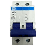 Disjuntor Bipolar WEG MDW Curva C 2A 1,5KA - Cabo Eletro