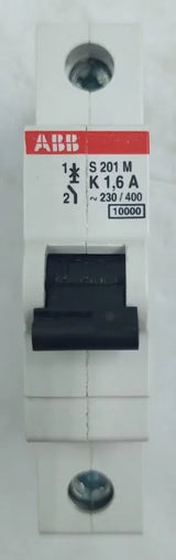 Disjuntor Monopolar ABB S201M-K1.6 1.6A 230/400v 10kA - Cabo Eletro