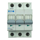 Disjuntor Tripolar Eaton PLS6-C16/3-MW Curva C 16A 400v 6kA - Cabo Eletro