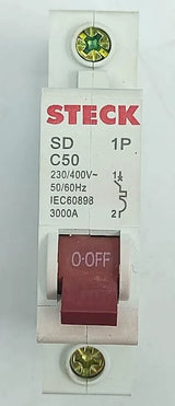 Disjuntor Monopolar SD STECK Curva C 50A - Cabo Eletro