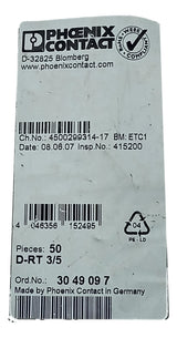 Tampa Para Borne Phoenix Contact D-RT 3/5 3049097 KIT 10 PÇS - Cabo Eletro