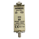 Fusível Siemens 3Na3 801 6A NH000 - gl/gg 500v 120ka - Cabo Eletro