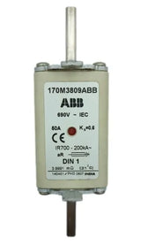 Fusível Ultra Rápido ABB 170M3809ABB 690v 50A 200kA NH1 - Cabo Eletro