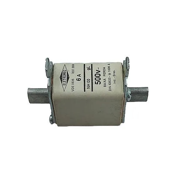 Fusível NH00 gL Eletromec 6A 500v 100kA - Cabo Eletro