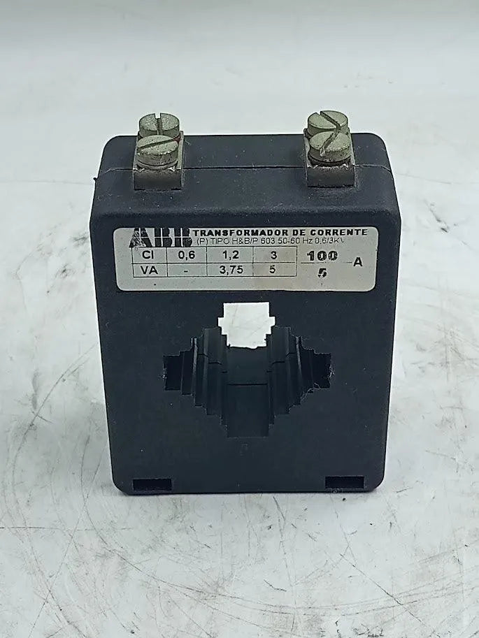 Transformador de Corrente Abb HB 603 100/5A 0,6/3KV USADO - Cabo Eletro