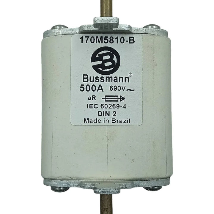 Fusível aR Ultra-Rápido Bussmann 170M5810-B 500A 690v - Cabo Eletro