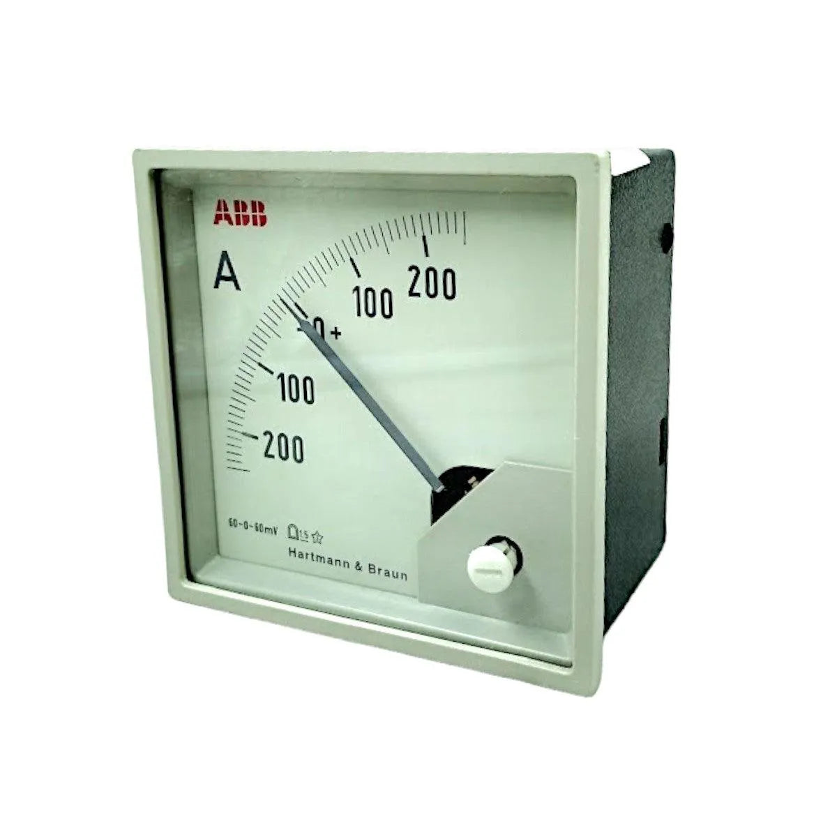 Amperimetro ABB 96X96 -200…+200A 60-0-60MV