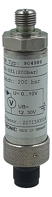 Transmissor de Pressão Hydac HDA 3744-B-250-031 200 Bar - Cabo Eletro