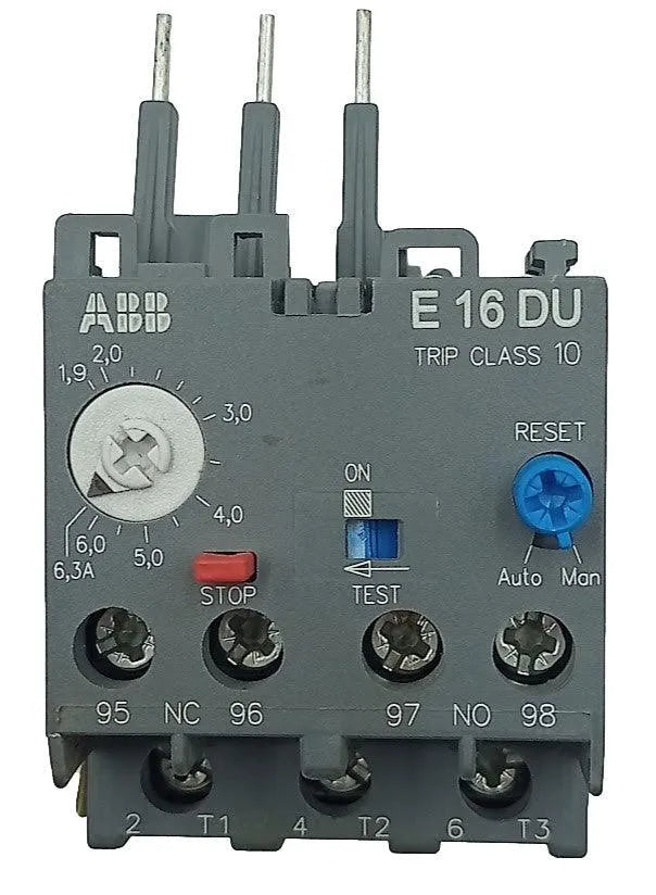 Relé de Sobrecarga ABB E16DU-6.3 2-6.3A 690v 6kV 50/60Hz - Cabo Eletro