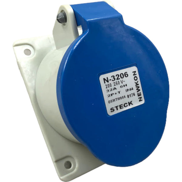 Tomada de Sobrepor STECK N-3206 32A 6H 200/250v 2P+T IP44