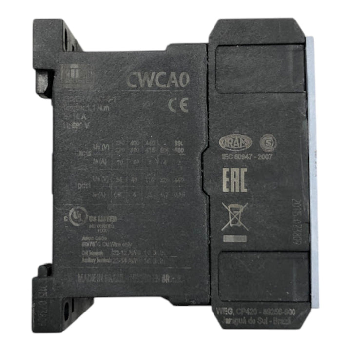 Contator Auxiliar WEG CWCA0-22-00D15 120v 50/60Hz 2NA+2NF - Cabo Eletro