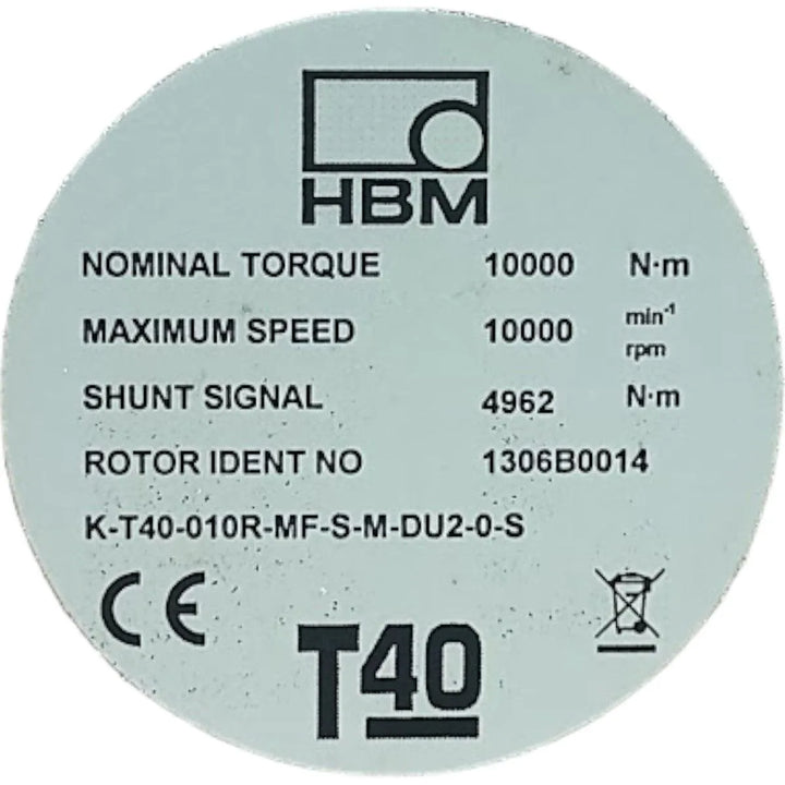 Sensor de Torque HBM k-t40-010r-mf-s-m-du2-0-s - Cabo Eletro