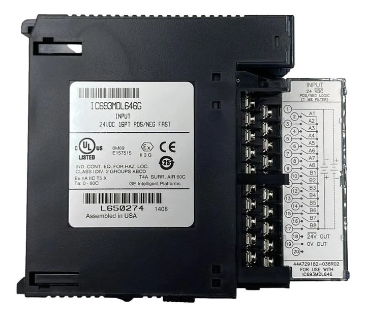 Módulo de Entrada GE IC693MDL646G 24vDC 16PT - Cabo Eletro