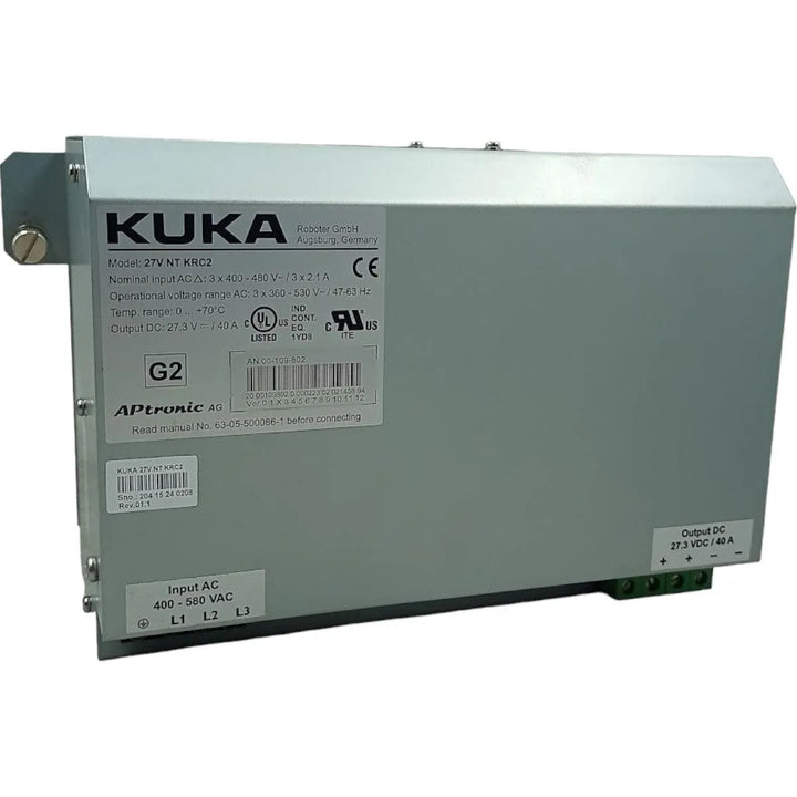 Fonte de Alimentação Kuka 27V NT KRC2 27.3vDC / 40A - Cabo Eletro