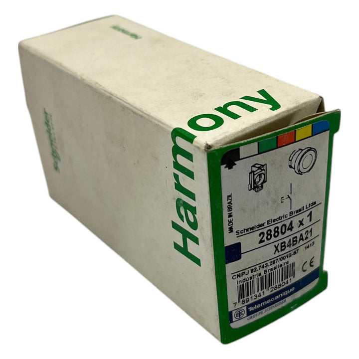 Botão Metálico Preto Telemecanique XB4BA21 22mm 1NA - Cabo Eletro