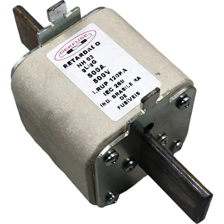 Fusível Retardado NH 03 gL/gG Dekfuse 500A 500V 120KA - Cabo Eletro