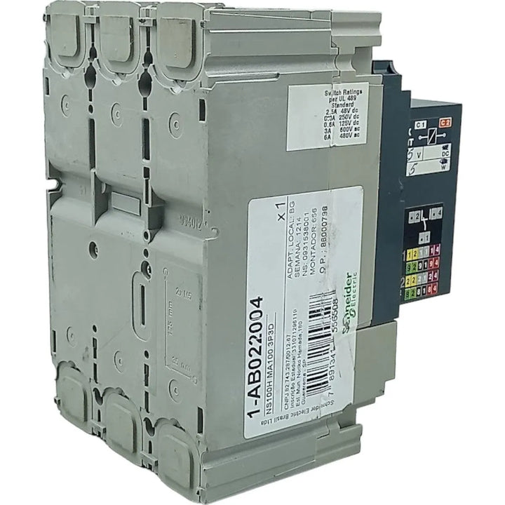 Disjuntor Caixa Moldada NS100H MA100 3P3D 100A 750V 8KV - Cabo Eletro