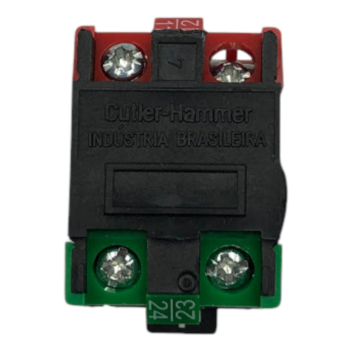 Botão de Comando Verde Eaton 4A-720.11 L3 1NA+1NF - Cabo Eletro