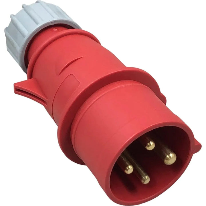 PLUG WEG , 4 POLOS 16A VERMELHO , MACHO COD . PIW-16P4H6E53 - Cabo Eletro