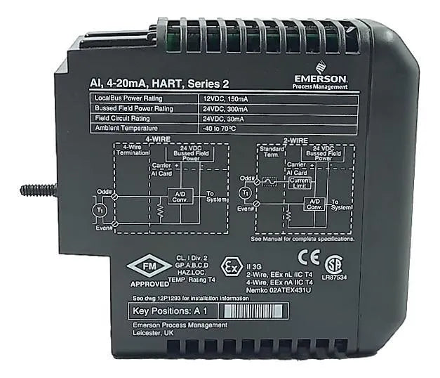 Módulo De Entrada Digital Emerson DeltaV KJ3222X1-BA1 - Cabo Eletro
