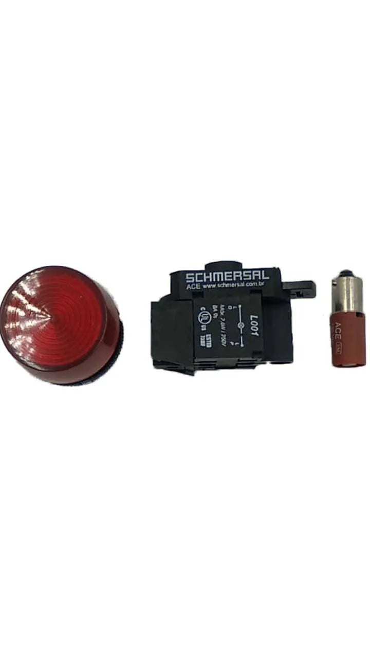 Sinaleiro Vermelho Schmersal V221/13+L001+S1LS/13 125Vcc - Cabo Eletro