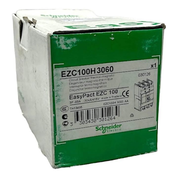 Disjuntor Caixa Moldada Schneider EZC100H3060 60A 415v 30kA - Cabo Eletro