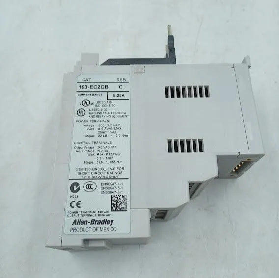 Relé de Sobrecarga Allen Bradley 193-EC2CB 5-25A - Cabo Eletro