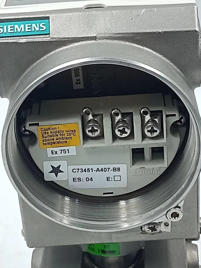 Transmissor de Pressão Siemens 7MF4435-1DA03-2PC6-Z 250mBar - Cabo Eletro