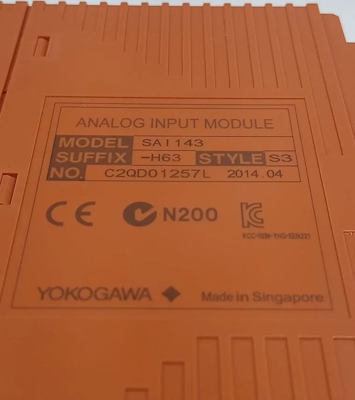 Módulo de Entrada Analógica Yokogawa SAI143-H63 S3 - Cabo Eletro