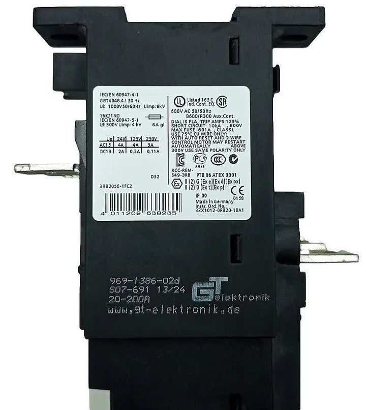 Relé de Sobrecarga Siemens 3RB2056-1FC2 50-200A ( Usado ) - Cabo Eletro