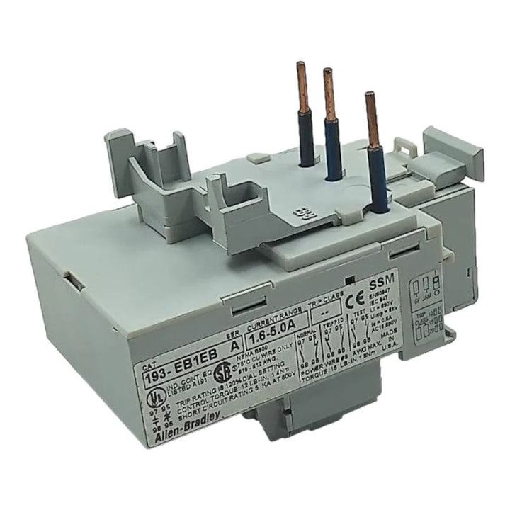 Relé de Sobrecarga Allen-Bradley 193-EB1EB A 1.6-5.0A - Cabo Eletro