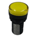 Sinaleiro LED Amarelo 22mm Metaltex L20-DR1-Y 110v 20mA - Cabo Eletro