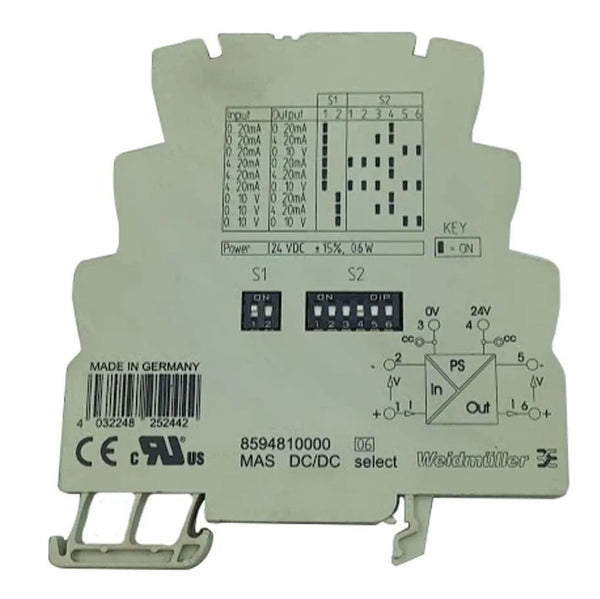 Transformador de Sinal Weidmüller 8594810000 124VDC 0.6W - Cabo Eletro