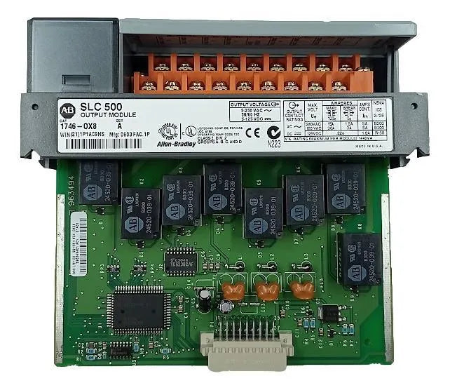 Módulo de Saída Allen-Bradley 1746-0x8 A - Cabo Eletro