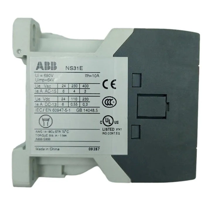 Mini Contator ABB NSE31-16 10A 690v 6kv 120v - Cabo Eletro