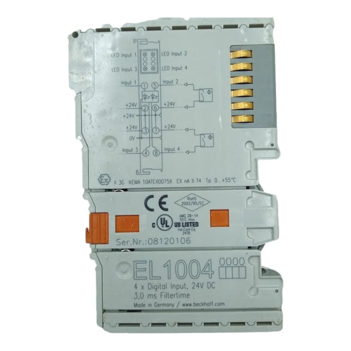 Módulo de Entrada Digital BeckHoff EL1004 24v - Cabo Eletro