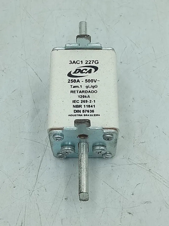 Fusível Retardado DCA 3AC1 227G 250A 500V 120kA gL/gG - Cabo Eletro