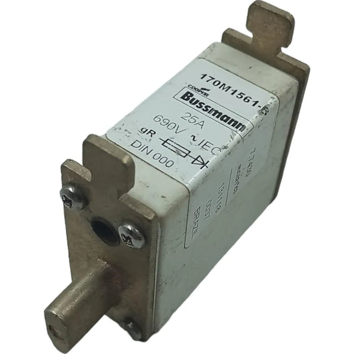 Fusível gR 000 Bussmann 170M1561-B 25A 690V - Cabo Eletro