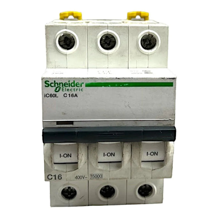 Disjuntor Tripolar Schneider IC60L Curva C 16A 400v 6kA - Cabo Eletro