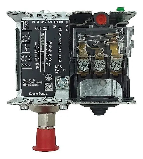 Pressostato Danfoss 060-117366CE 8 a 32 BAR 1/4 - Cabo Eletro