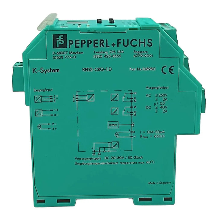 Fonte de Alimentação Pepperl+Fuchs KFD2-CRG-1.D 108980 - Cabo Eletro