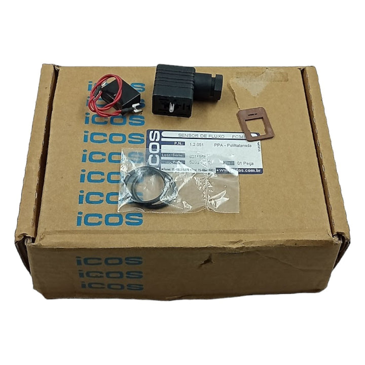 Sensor de Fluxo Icos FC34B02 220V 3/4 BSP - Cabo Eletro