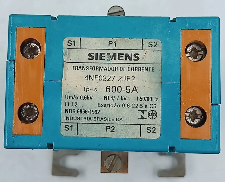 Transformador de Corrente Siemens 4NF0327-2JE2 600-5A - Cabo Eletro