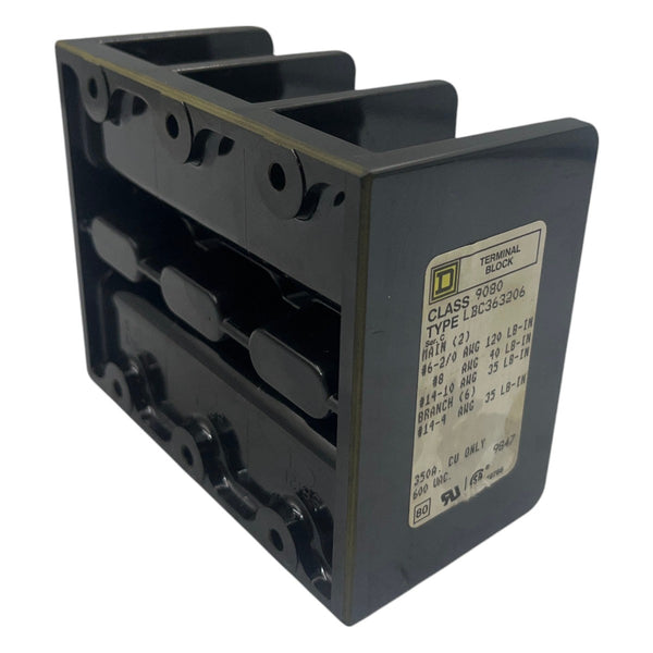 Bloco Terminal SQUARE D LBC363206 350A 600v 3 Polos. - Cabo Eletro